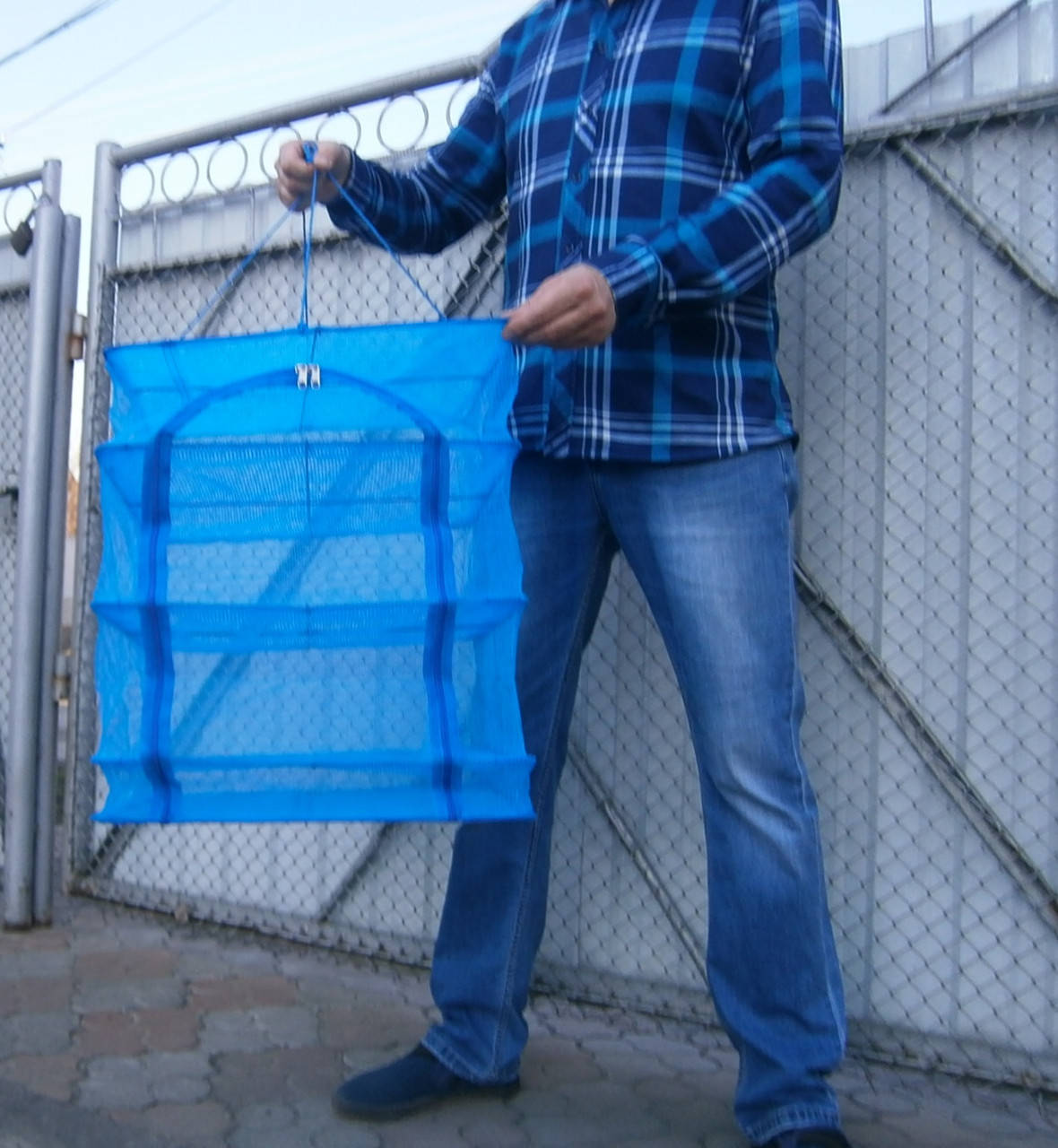 

Сушилка для рыбы, фруктов, овощей на 3 полки (45x45x55cм).