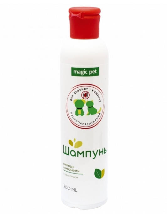

Противопаразитарный шампунь Magic Pet для щенков и котят, 200 мл