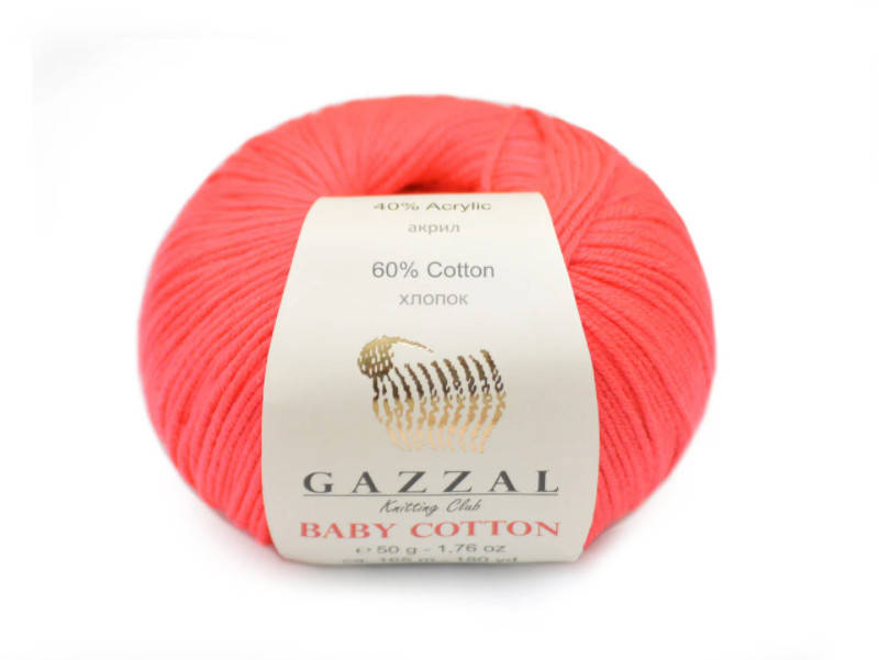 

Gazzal Baby Cotton, Пион №3458, Розовый