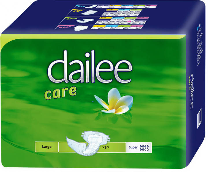 

Подгузники для взрослых дышащие Dailee Саге Super Large 30 шт