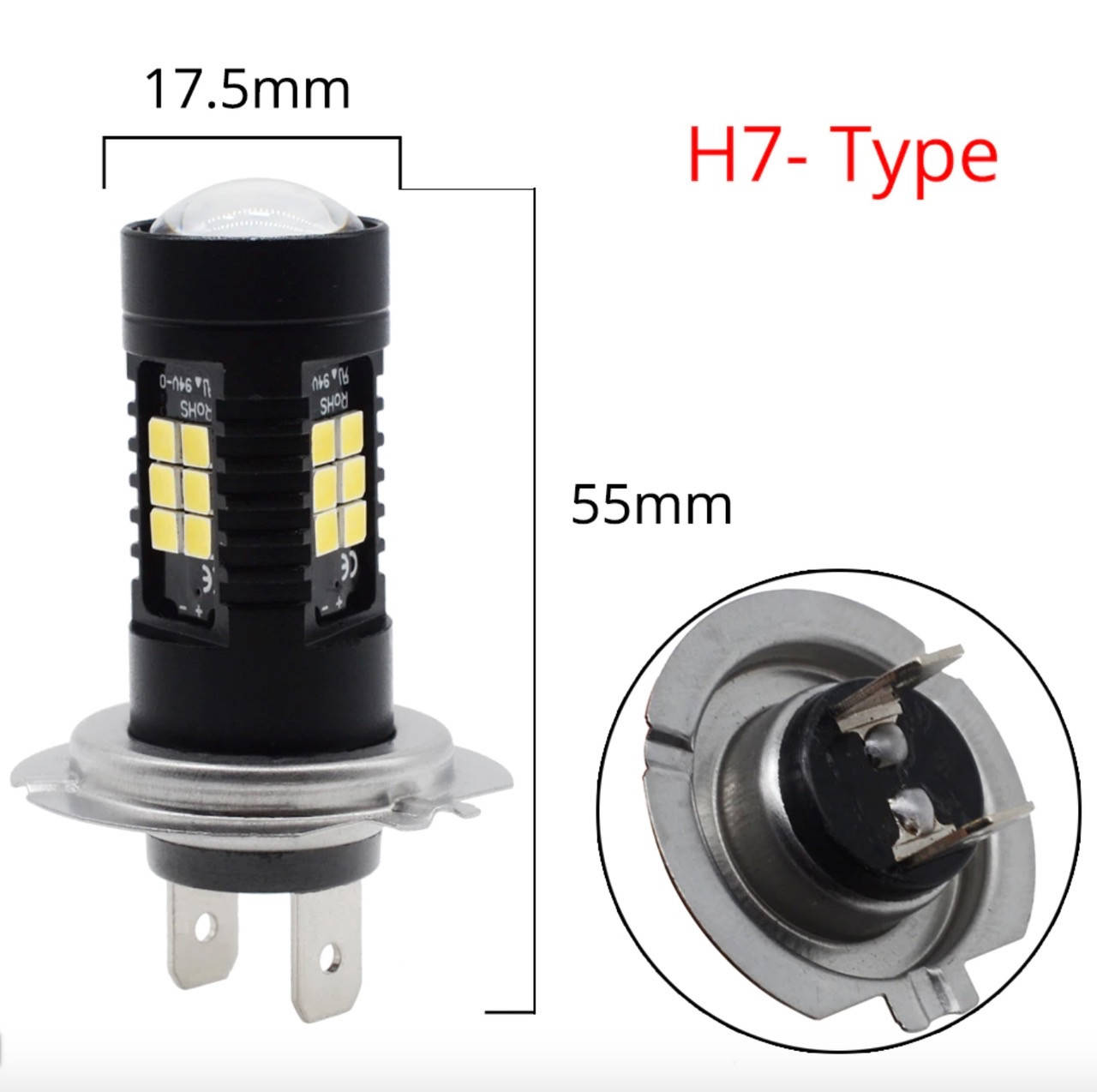 

LED H7 12V 6000K cambus лед автолампа светодиодная н7 с камбузом