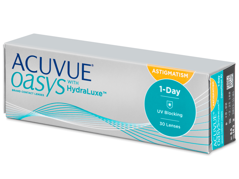 

Acuvue Oasys 1-Day with HydraLuxe for Astigmatism (30 шт. Контактные линзы)