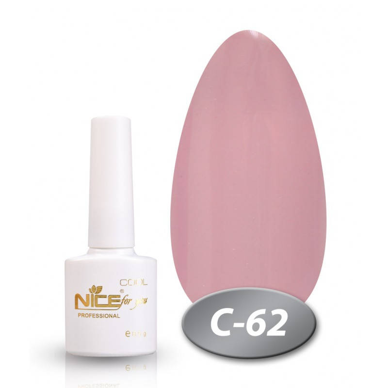 

Гель-лак Nice for you Cool C-62 лиловый ньюд 8,5 мл