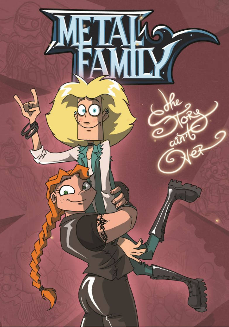 

Блокнот в твёрдом переплёте «Metal Family. Вики и Глэм»