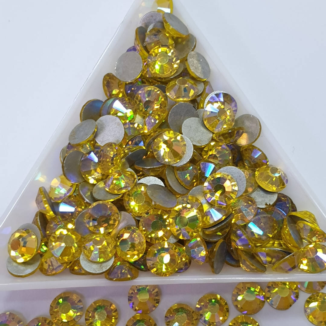 

Стразы ss16 Citrine AB (4,0мм) 1400шт "Crystal Premium"