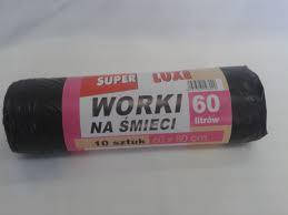 

Пакет для сміття 60л SL чорн. 10шт/рул*50
