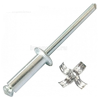 

Заклепка отрывная 4,8х16мм лепестковая сталь\аллюминий 100шт\уп