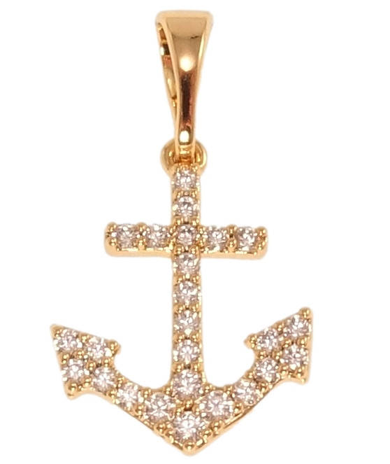 

Кулон Xuping Позолота 18K "Якорь инкрустация цирконием"