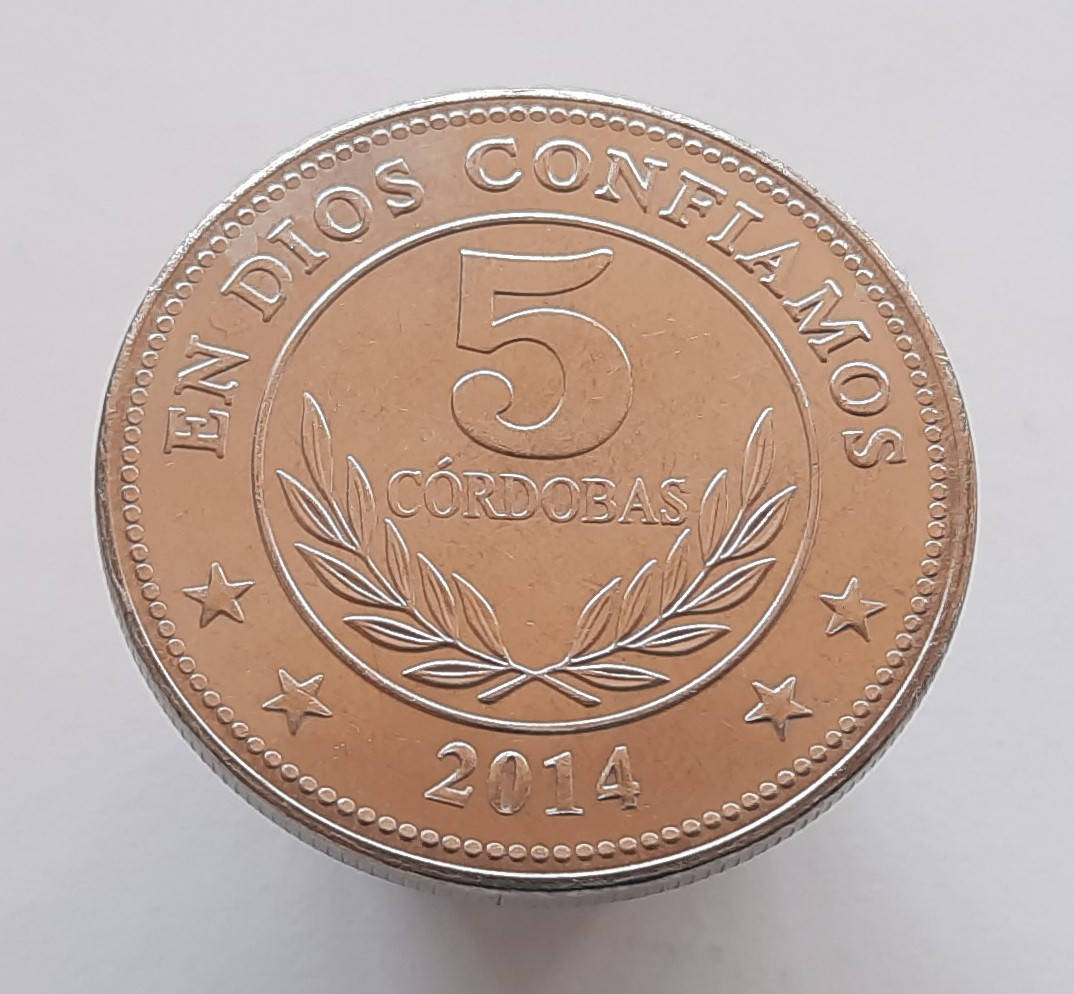 

Никарагуа 5 кордоб 2014