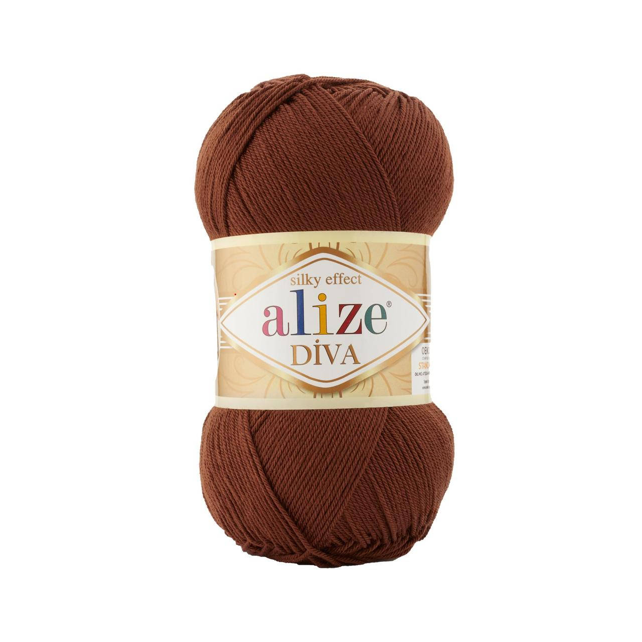 

Alize Diva темная медь № 690, Коричневый