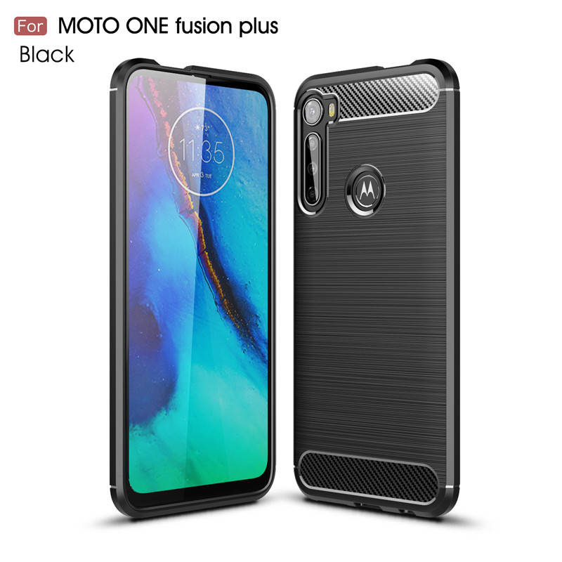 

TPU чехол накладка Urban для Motorola One Fusion Plus (3 цвета) черный