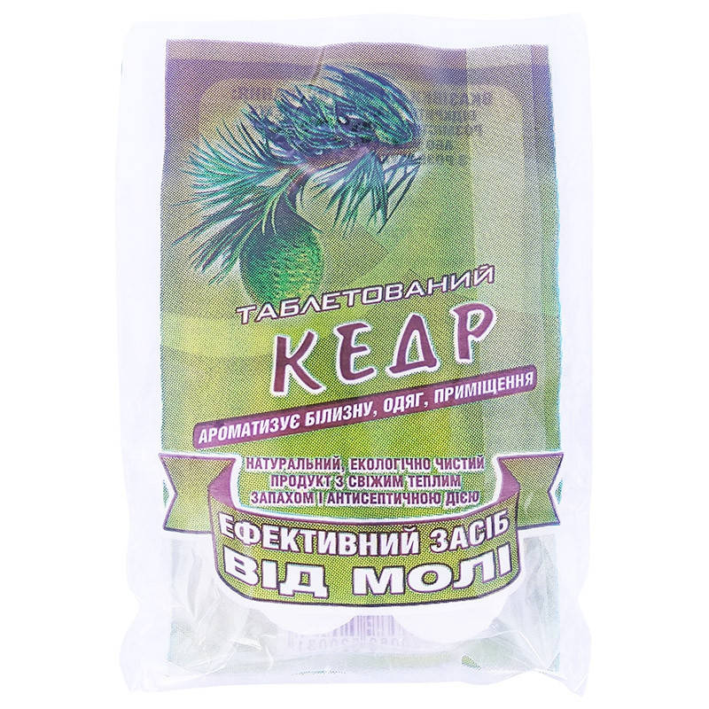 

Таблеки от моли (кедр), 4 шт., от БИОН, Украина (оригинал)
