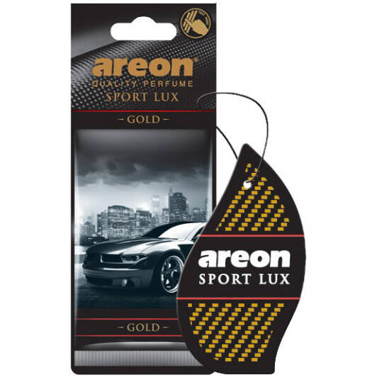 

Ароматизатор Areon (Освежитель воздуха в машину) "Sport Lux" - сухой листик_Gold
