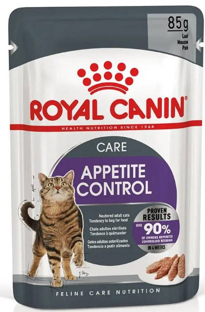 

Royal Canin Appetite Control (паштет) 85г*12шт - паучи для кастрированных кошек