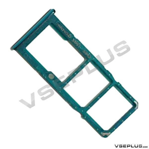 

Держатель SIM карты Samsung A207 Galaxy A20S / A307 Galaxy A30s, с разъемом на карту памяти, зеленый