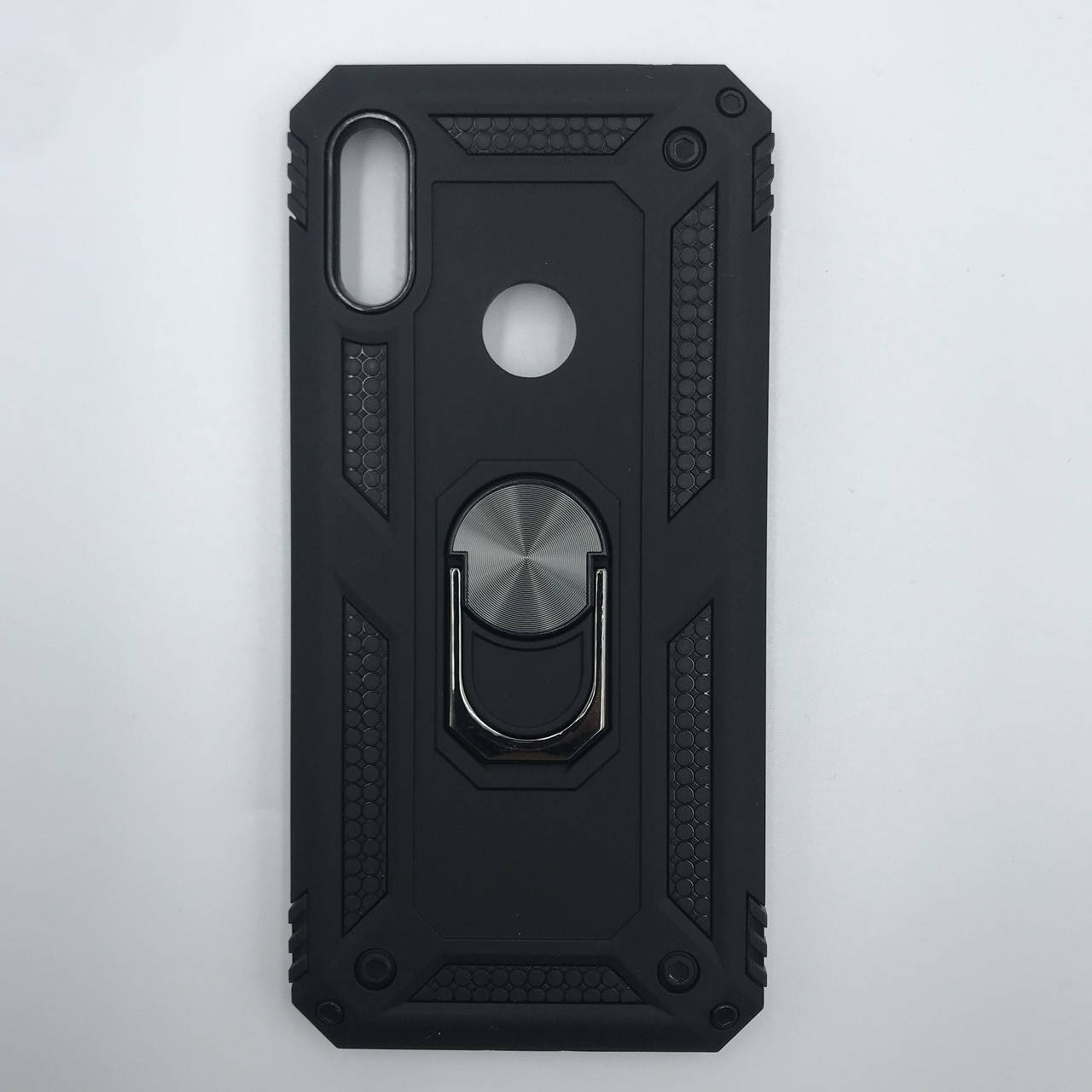 

Силиконовый чехол Hard Defence Series с кольцом-подставкой для Huawei Y6 2019 Чёрный, Черный