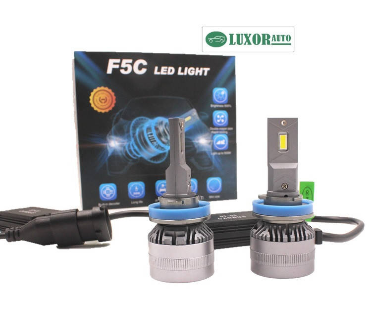 

Светодидные LED автолампы F5C H11 120W 12000LM 6000K с обманкой (Canbus)