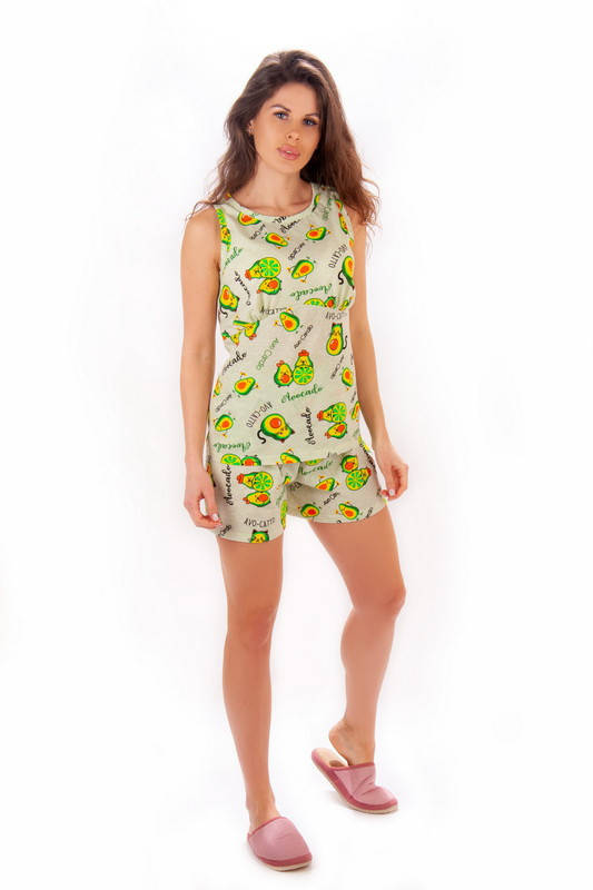 

Пижама женская с шортами / Пижама шорты и майка