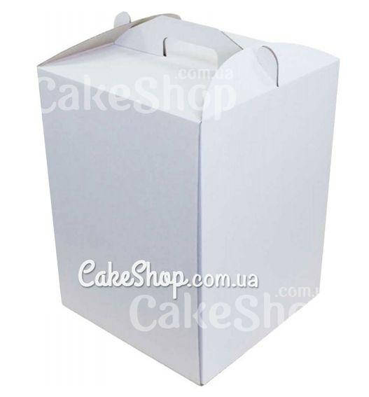 

Коробка для торта Белая, 30х30х40 см, Белый