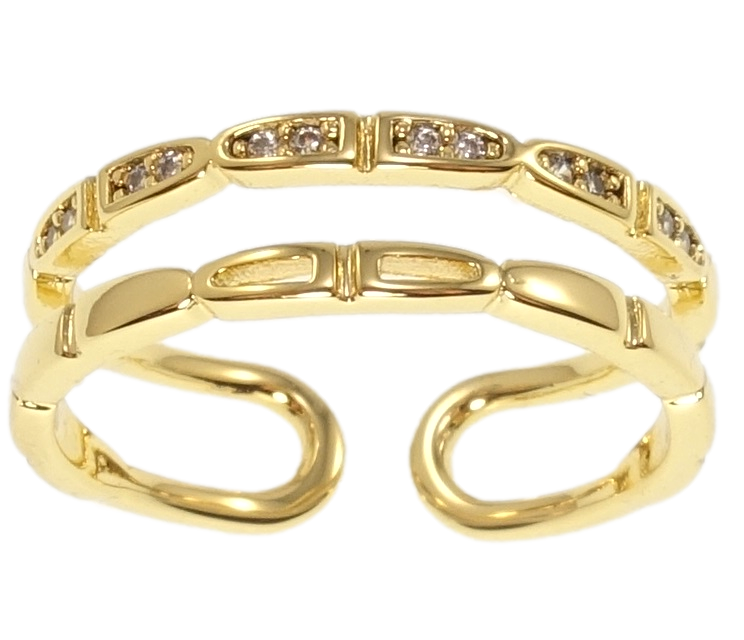 

Кольцо Xuping JEAN GOUJON Позолота 14K "Инкрустация цирконием" р.16-17