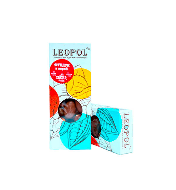

Фундук в черном керобе 50г LEOPOL