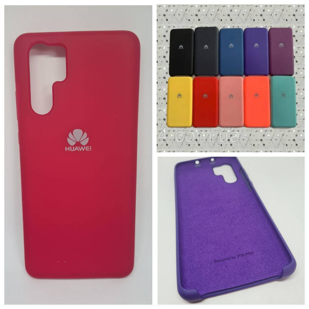

Брендовый чехол накладка Silicone Cover для Huawei (Хуавей) P30 Pro, Разные цвета