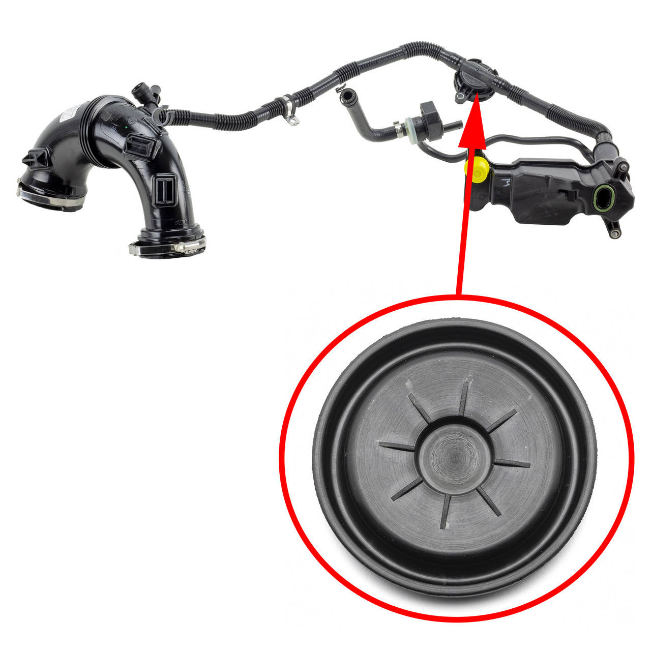 

Мембрана КВКГ Mercedes M274/M270 2.0L и 1.6L А2700180000