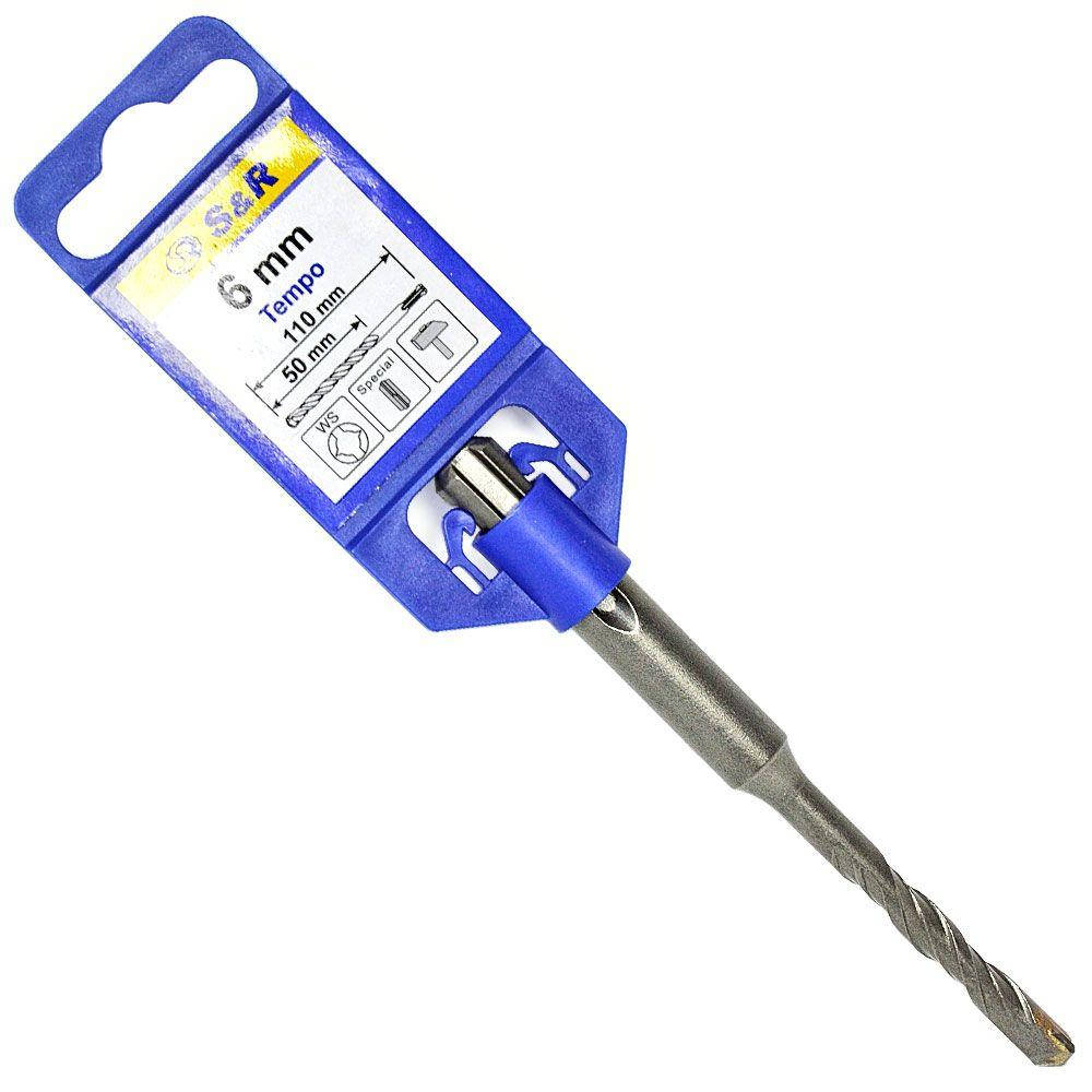 

Бур для перфоратора SDS Plus S&R Tempo 6х110 мм (202006110)