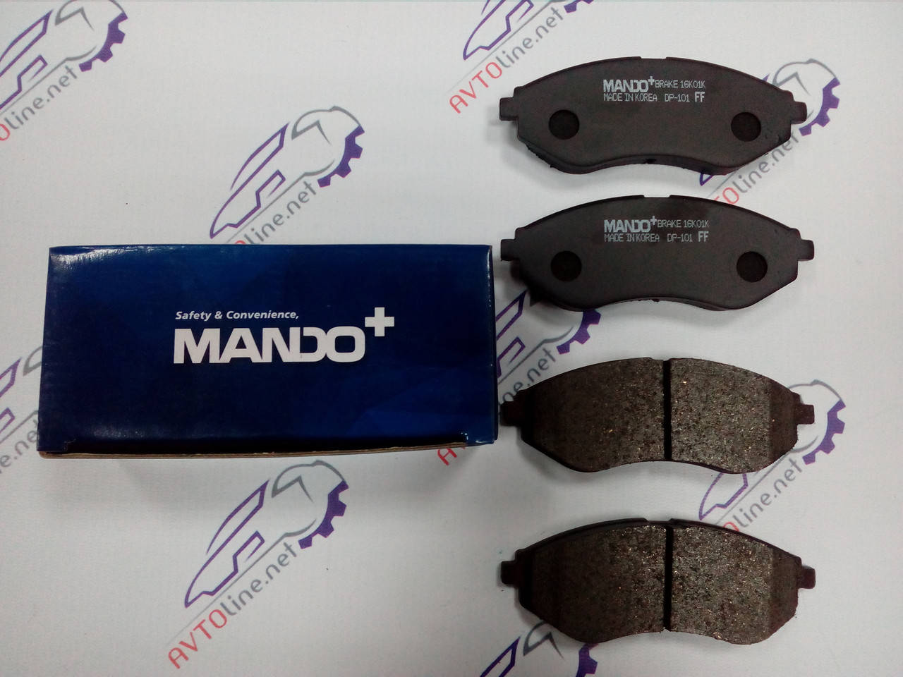 

Колодки тормозные перед Авео Mando Корея