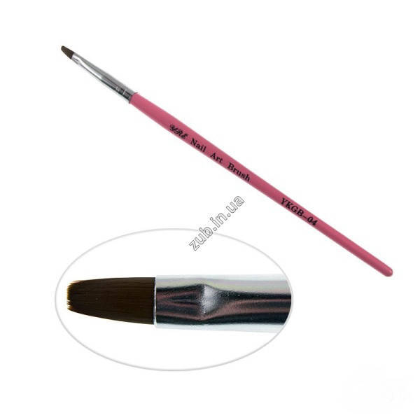 

Кисть для геля YRE Nail Art Bruch YKGB 04, прямая, искусственный ворс