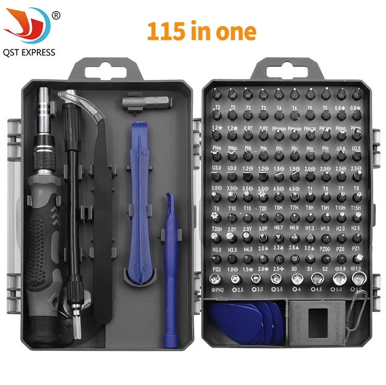

Многофункциональный набор мини прецизионных отверток QST Express 115 в 1