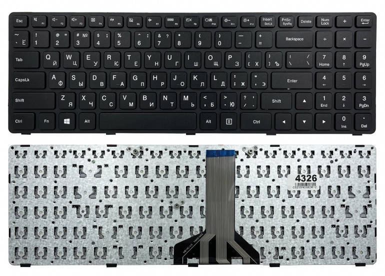 

Клавиатура для ноутбука Lenovo (IdeaPad 100-15IBD), Черный