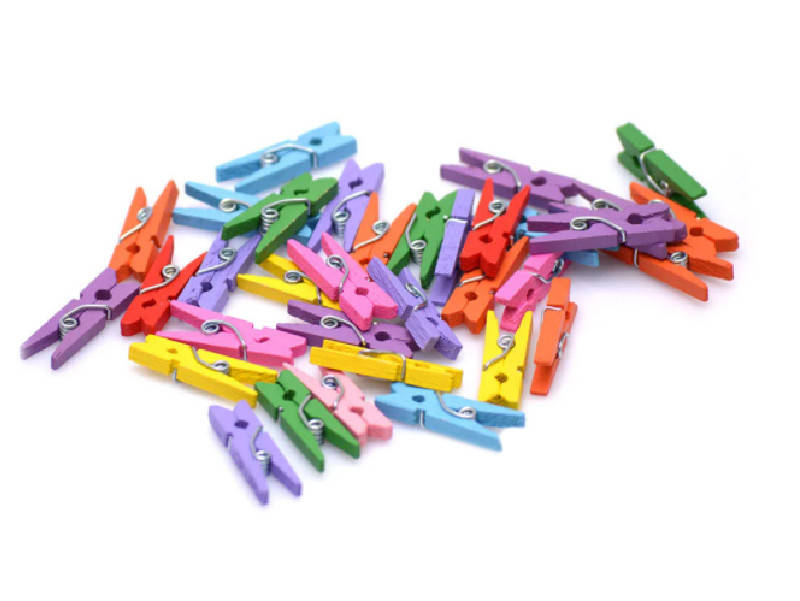 

Прищепка деревянная разноцветная, 25*3мм