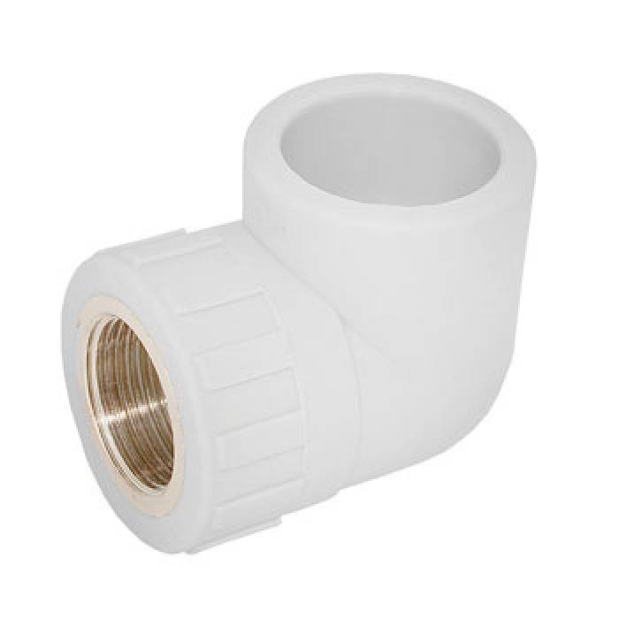 

Колено комбинированное PP-R с ВР 20×1/2" Evci Plastik, Светло-серый