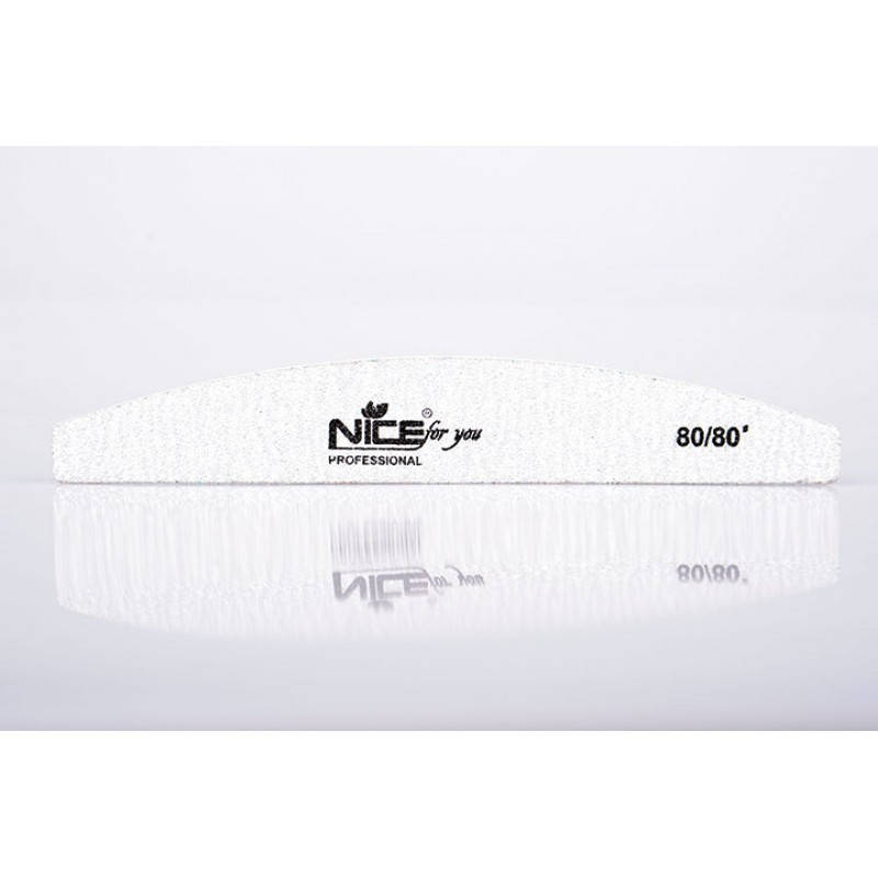 

Двухсторонняя пилка для ногтей Nice for you 80/80