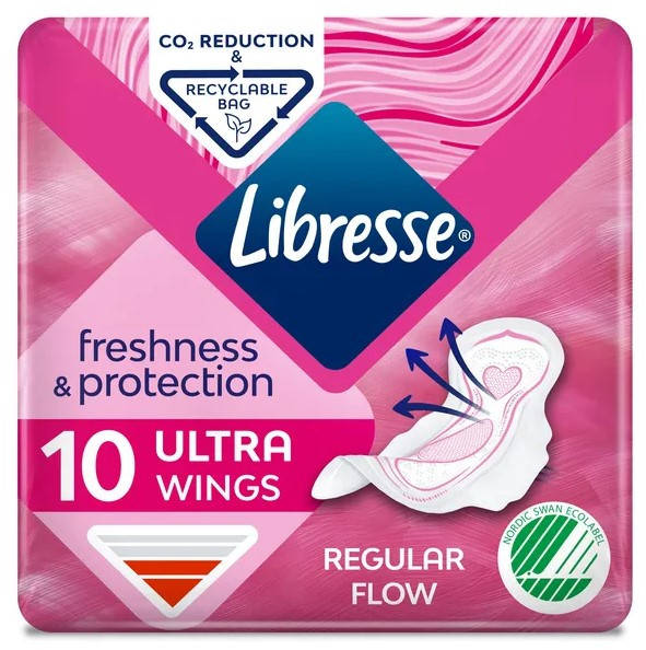 

Прокладки Libresse Ultra Thin Normal Wings, 10 шт.