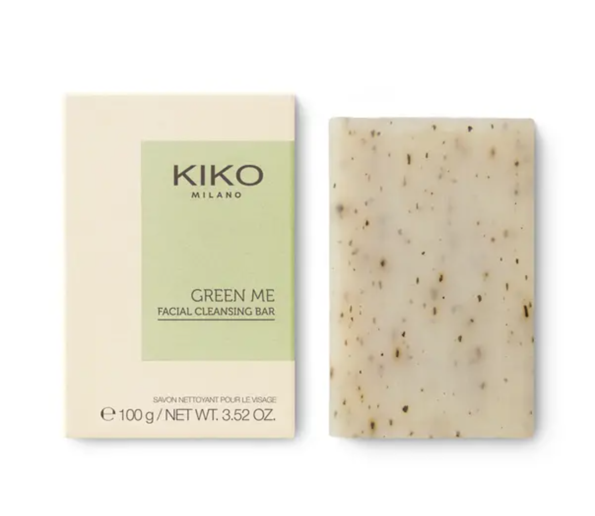 

Нежное мыло для лица Green Me Facial Cleansing Bar Kiko