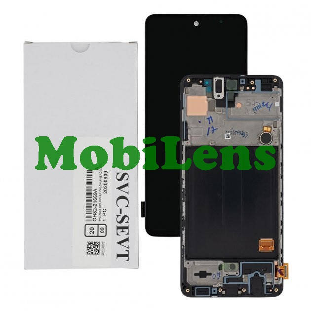 

Samsung A515, A515F, Galaxy A51 Дисплей+тачскрин(модуль) черный *в рамке Original (AMOLED) *Service