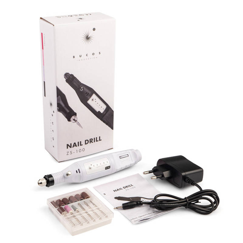 

Фрезер-ручка для маникюра Bucos Innovation ZS-100 20000 оборотов, белый