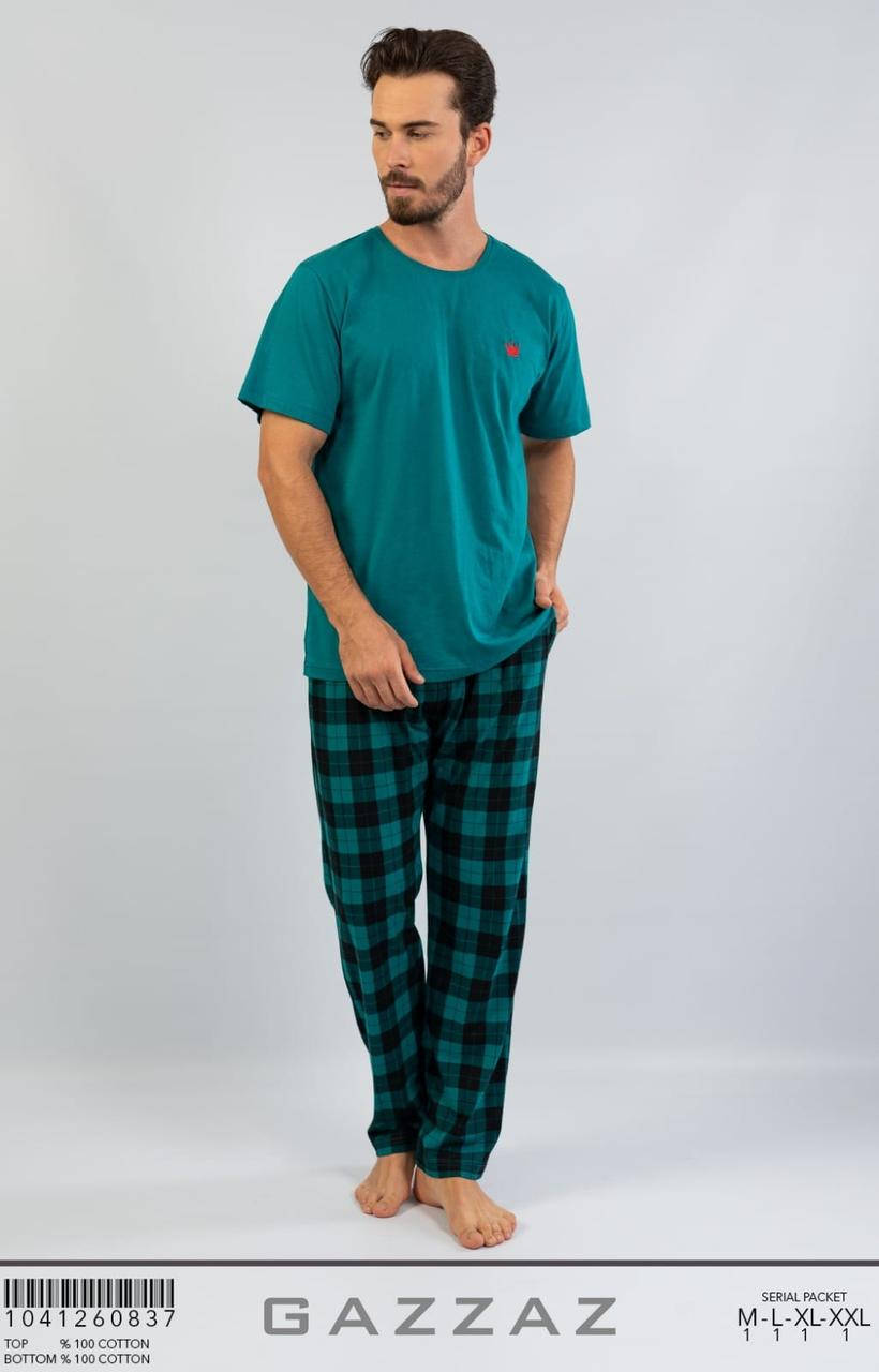 

Мужская пижама футболка и штаны Gazzaz ( by Vienetta) Турция