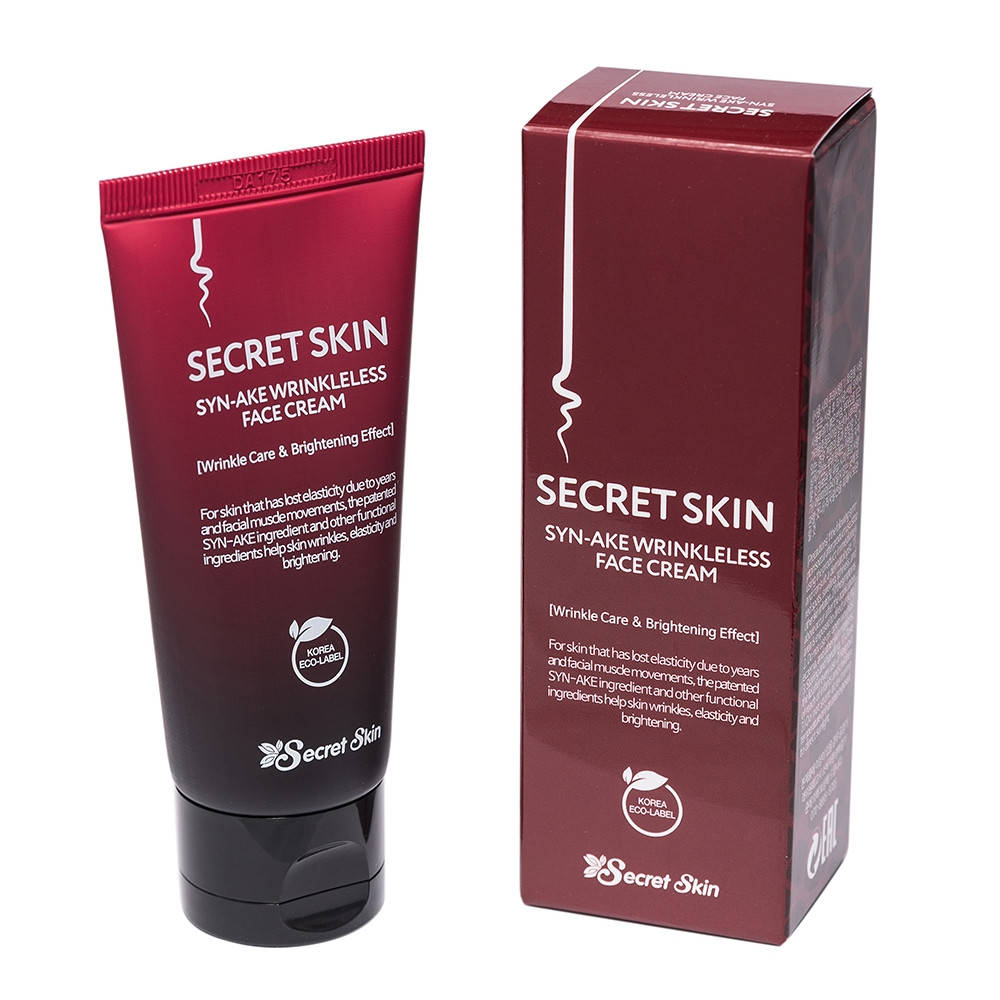 

Крем для лица с пептидом змеиного яда Secret Skin Syn-Ake Wrinkleless Face Cream 50g