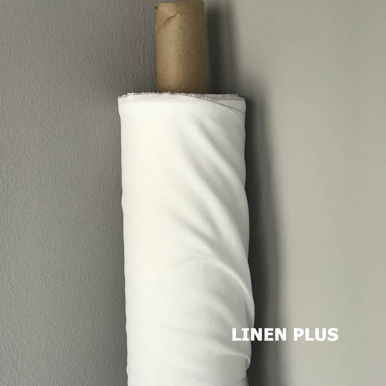 

Белая льняная ткань, цвет 101, Белый
