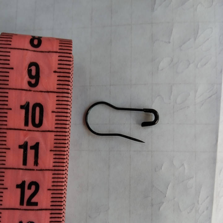 

Булавка английская чёрная