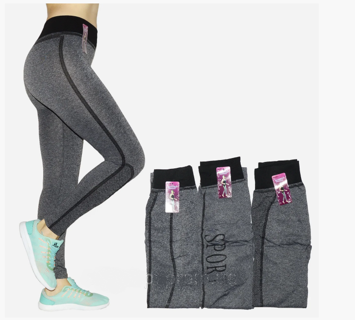 

Женские Спортивные Лосины Серые 50, Серый