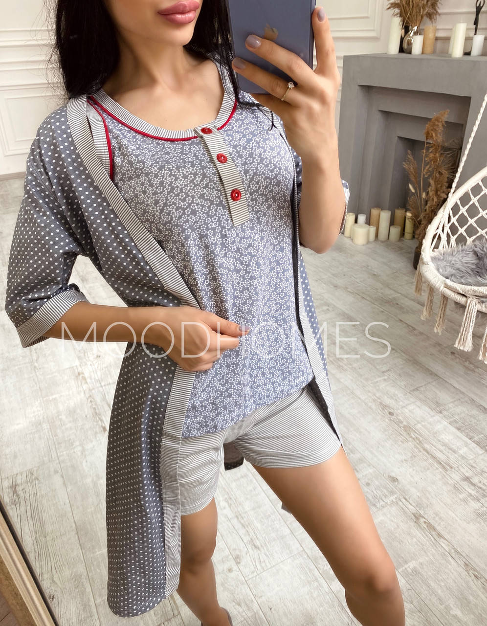 

Комплект халат пижама L/XL