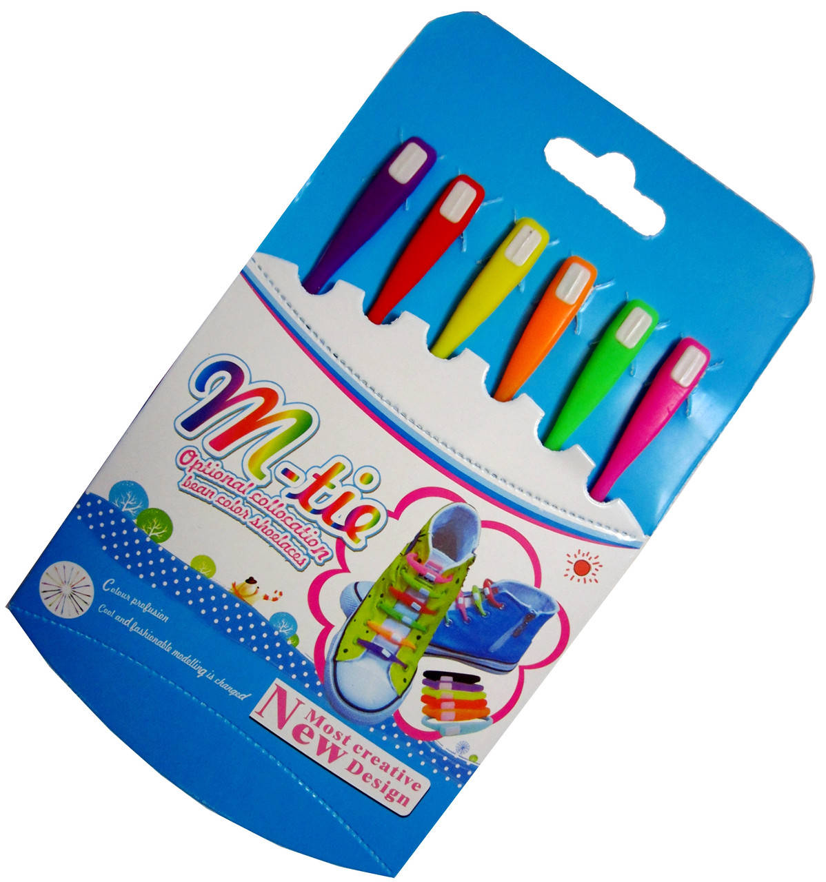 

Шнурки для обуви силиконовые M-tie (6шт/набор)