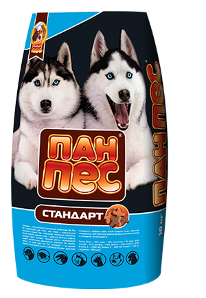 

Пан Пес Стандарт 10кг корм для собак со средней активностью