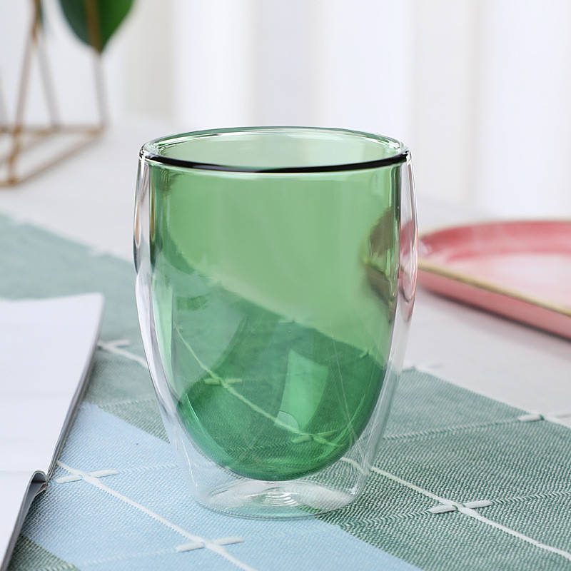 

Стакан с двойным стеклом 350ml Зеленый, Зелёный