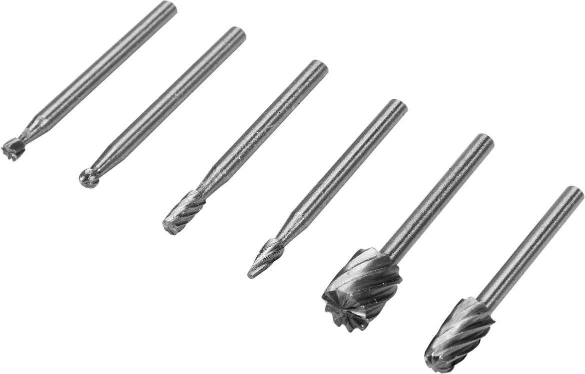 

Набор 6 шт Концевых Фрез HSS 4241 по Металлу STHOR 25405