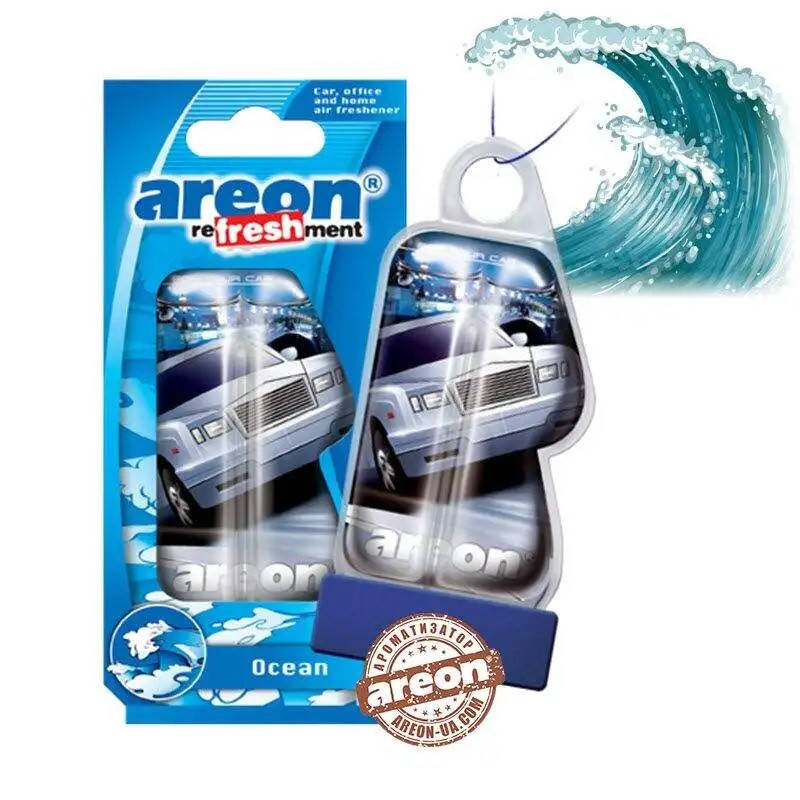 

Ароматизатор Areon (Освежитель воздуха в машину) "Liquid" - на зеркало гель 8мл_Ocean